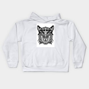 the lone wolf pattern ecopop in reggae indie bandana Kids Hoodie